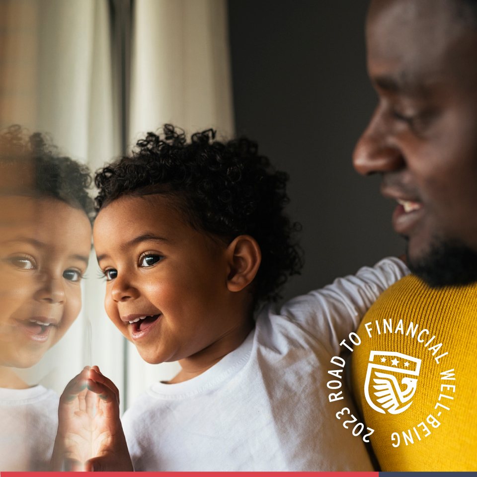 family with laughing kid